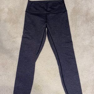 lululemon high rise wunder under leggings- size 8